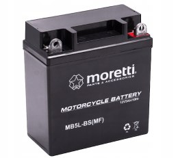 NOWY AKUMULATOR MORETTI AGM (Gel) MB5L-BS SKUTER QUAD MOTOROWER 5AH