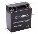 NOWY AKUMULATOR MORETTI AGM (Gel) MB5L-BS SKUTER QUAD MOTOROWER 5AH