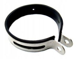 OPASKA OBEJMA METALOWA TŁUMIKA SKUTER QUAD ATV Z GUMĄ