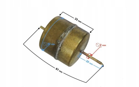 PŁYWAK Z IGŁĄ DO GAŹNIKA WSK 125 Martinelli