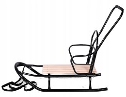 POLSKIE METALOWE SANKI Z OPARCIEM - IDEALNE NA ZIMĘ