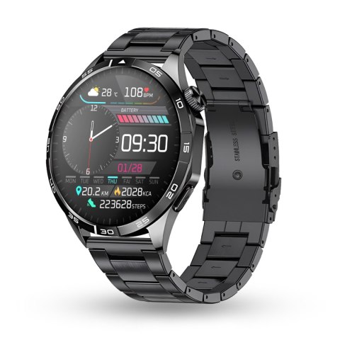 SMARTWATCH ZEGAREK EKG CIŚNIENIOMIERZ SKŁAD KRWI AMOLED MENU POLSKI 2 Paski