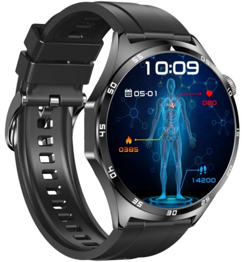 SMARTWATCH ZEGAREK EKG CIŚNIENIOMIERZ SKŁAD KRWI AMOLED MENU POLSKI 2 Paski