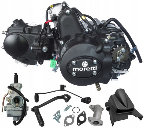 Silnik Moretti 70cc 4T poziomy z manualna skrzynią biegów chłodzony powietr