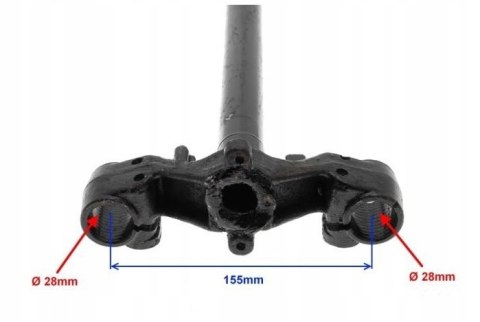 Sztyca Kolumna Sterująca Skuter Koła 10" do Skutera Baotian Kingway Romet