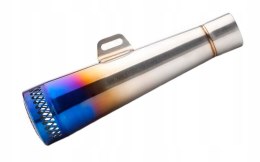 TŁUMIK TUNINGOWY UNIWERSALNY STAL010 SPORTOWY NIEBIESKI ATV MOTOR SKUTER