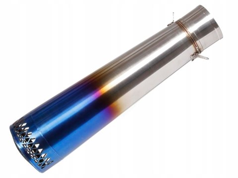 Tłumik Tuningowy Uniwersalny Stal010 Niebieski Nierdzewka