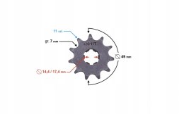 ZĘBATKA ZDAWCZA MORETTI 11/428 Martinelli