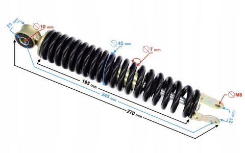 AMORTYZATOR TYŁ 21 E4 Martinelli