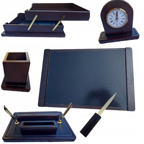 DUŻY PRZYBORNIK ORGANIZER NA BIURKO DOKUMENTY PAPIER DŁUGOPISY POJEMNY