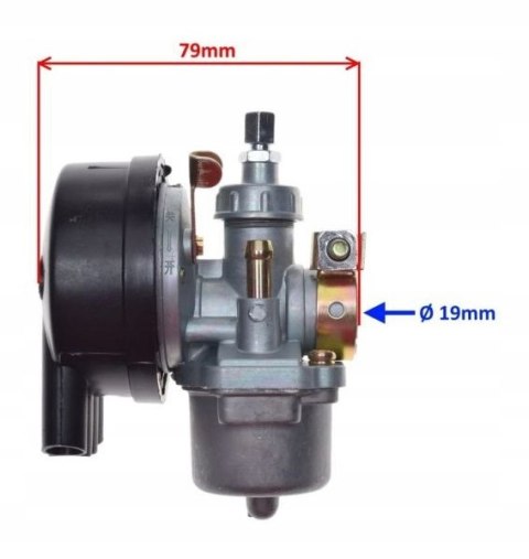 Gaźnik 19mm Filtr Powietrza Silnik Rower Skuter 2T Martinelli