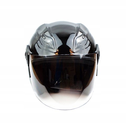 KASK ABIWA MD-209 CZARNY MOTOCYKL OTWARTY M Martinelli