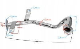 Kolektor - Kolanko tłumika GY6 50cc Martinelli