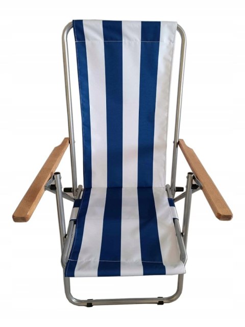 LEŻAK PLAŻOWY GUSIO WZMACNIANY 150 KG POLSKI PRODUKT KEMPING