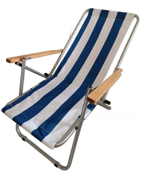 LEŻAK PLAŻOWY GUSIO WZMACNIANY 150 KG POLSKI PRODUKT KEMPING