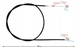 Linka gazu do motoroweru Pocket Bike