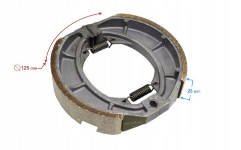 MORETTI Nowe SZCZĘKI HAMULCOWE TYŁ TYLNE do skuterów GY6 139 qmb Junak Zipp