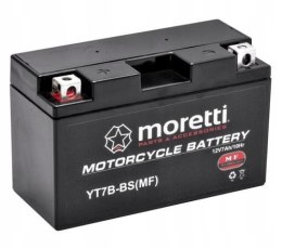 NOWY AKUMULATOR MORETTI AGM (GEL) MT7B-BS 12V Martinelli