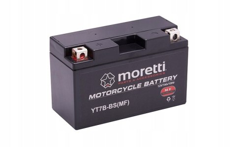 NOWY AKUMULATOR MORETTI AGM (GEL) MT7B-BS 12V Martinelli