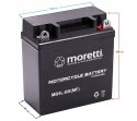 NOWY AKUMULATOR MORETTI AGM (Gel) MB5L-BS SKUTER QUAD MOTOROWER 5AH