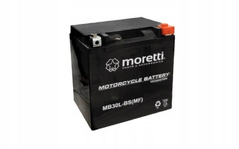 NOWY Akumulator motocyklowy AGM MB30L-BS 12V 30Ah 300A Martinelli