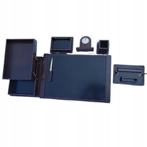 ORGANIZER ZESTAW NA BIURKO PRZYBORNIK BIUROWY PÓŁKI DOKUMENTY PAPIER PREZEN