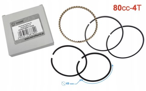 PIERŚCIENIE TŁOKA DO SKUTERA 80CC 4T Martinelli