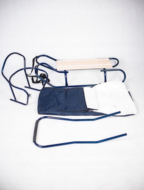 SANKI DLA DZIECI Z OPARCIEM I ŚPIWORKIEM, METALOWE, PCHACZ, POLSKA JAKOŚĆ