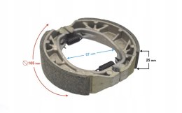 SZCZĘKI HAMULCA TYLNEGO DO SKUTERA TRES Martinelli