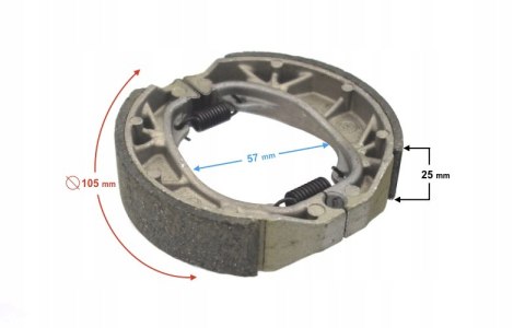 SZCZĘKI HAMULCA TYLNEGO DO SKUTERA TRES Martinelli