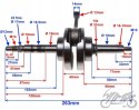 WAŁ KORBOWY QUAD ATV 110-125CC AUTOMAT SILNIK 4T