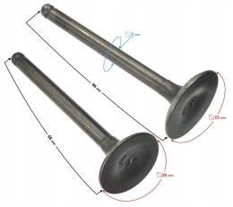 ZAWORY 110CC DO SILNIKA BTS Martinelli