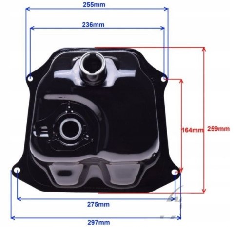ZBIORNIK BAK PALIWA SKUTER ROMET 727 ROUTER BASSA Martinelli