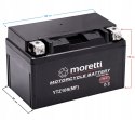 Akumulator AGM Moretti MTZ10S 8,6Ah 12V YTZ10S Martinelli