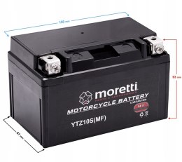 Akumulator AGM Moretti MTZ10S 8,6Ah 12V YTZ10S Martinelli