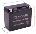 Akumulator żelowy MORETTI MTX20-BS 20 Ah YTX20-BS Martinelli