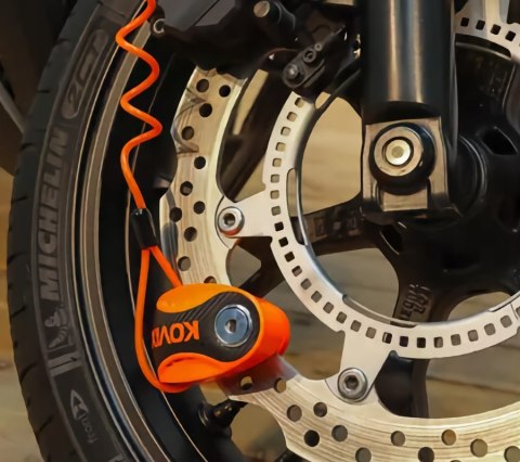 Blokada tarczy hamulcowej KOVIX KNX6 neonowa pomarańczowa Martinelli