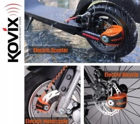 Blokada tarczy hamulcowej KOVIX KNX6 neonowa pomarańczowa Martinelli