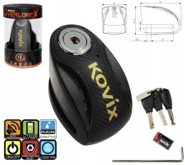 Blokada tarczy hamulcowej Kovix KNX6 czarna Martinelli