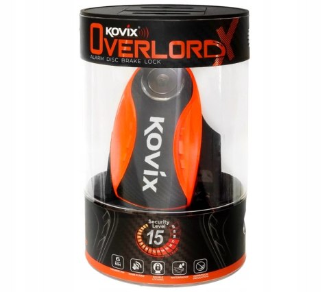 Blokada tarczy hamulcowej Kovix KNX6 pomarańczowa Martinelli