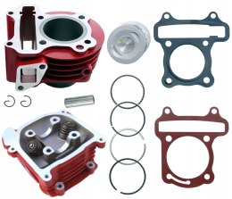CYLINDER GŁOWICA KOMPLET 80 CCM SKUTER 4T TUNING DŁUGIE ZAWORY Martinelli