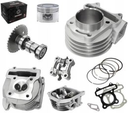 Cylinder i głowica 80cc Moretti do skutera GY6, bez zaworu recyrkulacji