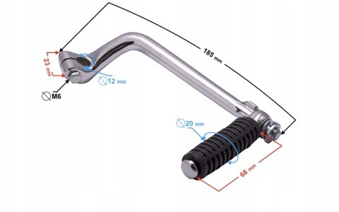 DŹWIGNIA ROZRUSZNIKA MOTOROWER FIGHTER KINGWAY Martinelli