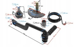DŹWIGNIA ROZRUSZNIKA NOŻNEGO DO SKUTERA TWENTY ONE Martinelli