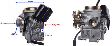 GAŹNIK SKUTER 4T GY6 ODBLOKOWANY ROMET ZIPP FERRO Martinelli