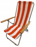 KRZESŁO TURYSTYCZNE LEŻAK SKŁADANY POLSKI MOCNY GUSIO 150 KG