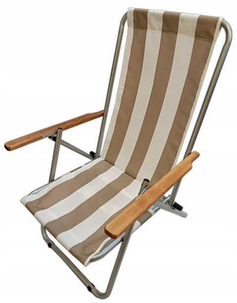 LEŻAK PLAŻOWY GUSIO WZMACNIANY 150 KG POLSKI PRODUKT KEMPING