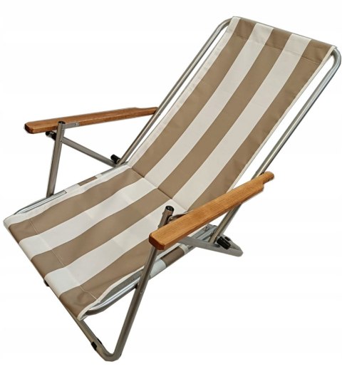 LEŻAK PLAŻOWY GUSIO WZMACNIANY 150 KG POLSKI PRODUKT KEMPING