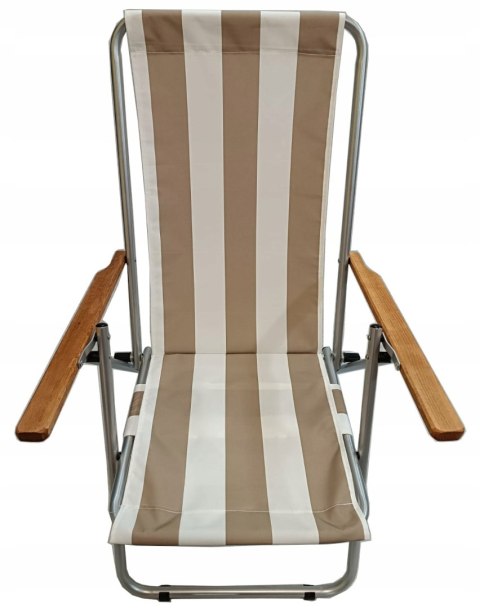 LEŻAK PLAŻOWY GUSIO WZMACNIANY 150 KG POLSKI PRODUKT KEMPING