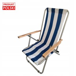 LEŻAK PLAŻOWY GUSIO WZMACNIANY 150 KG POLSKI PRODUKT Martinelli